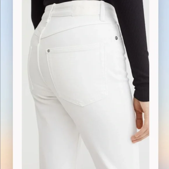 H&M High Waist White Denim - Picture 3 of 4